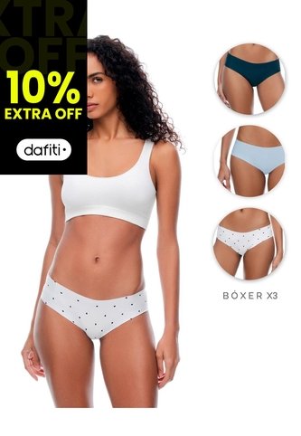 Panty Cachetero Seamless X3unds Surtido Mujer Multicolor Gef