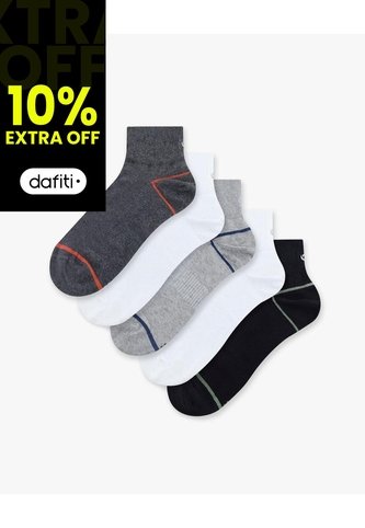 Medias Hombre Tobillera Transpirable Pack X5 Surtido Gef