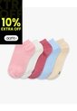 Medias Niña Tobillera Corta Pack X5 Surtido Multicolor de Gef