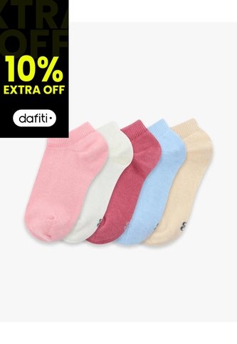 Medias Niña Tobillera Corta Pack X5 Surtido Multicolor Gef