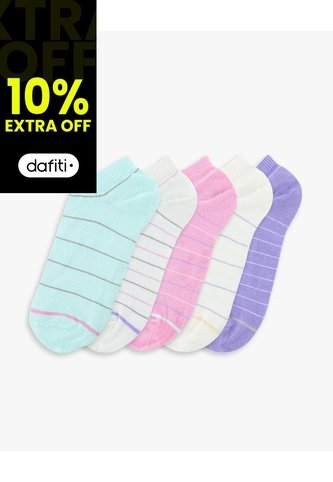 Medias Niña Tobillera Corta Pack X5 Surtido Multicolor Gef