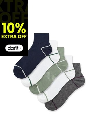 5 Pares De Medias Cortas Surtido Hombre Gef