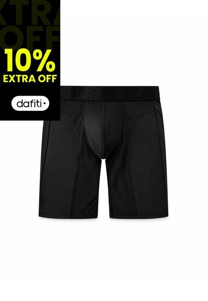 Bóxer Deportivo Largo Control Humedad Negro Hombre Negro