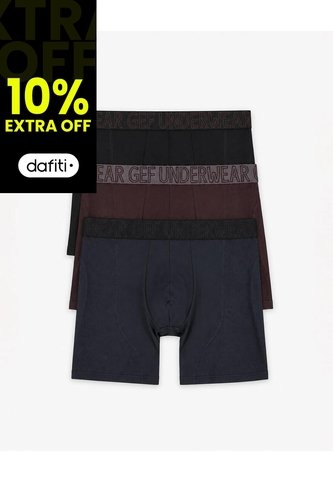 3 Bóxers Largo Surtido Hombre Multicolor Gef