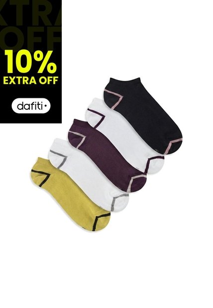 5 Pares De Medias Tobilleras Surtido Hombre