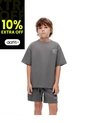 Conjunto Camiseta + Bermuda Gris Niño Gris de Gef