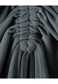 Falda Midi Tiro Medio Gris Mujer Gris de Gef
