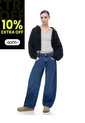 Jean Barrel Tiro Medio índigo Oscuro Mujer Azul de Gef