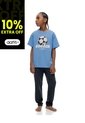 Pijama Regular Manga Corta Azul Niño Azul de Gef