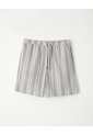 Bermuda Regular Algodón Rayas Hombre Gris de Gef