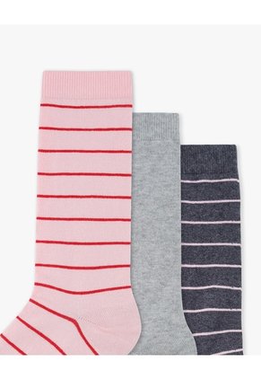 Medias Mujer Largas Algodón Pack X3 Surtido
