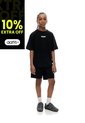 Conjunto Pantalon Corto Camiseta Negro Niño Negro de Gef