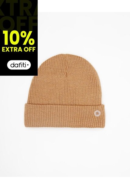 Gorro Beanie Tejido Beige Niños