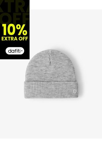 Gorro Beanie Tejido Gris Niños Gef