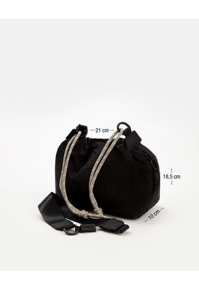 Bolso Bucket Negro Mujer
