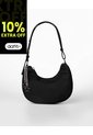 Bolso Tipo Baguette Negro Niña de Gef