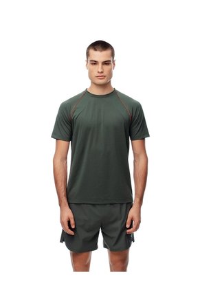Camiseta Deportiva Control Humedad Verde Hombre Verde