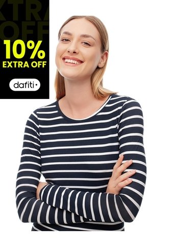 Camibuzo Slim Algodón Rayas Mujer Multicolor Gef