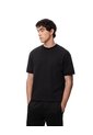 Camiseta Oversized Manga Corta Negra Hombre Negro de Gef