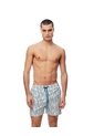 Pantaloneta De Baño Estampada Hombre Blanco de Gef