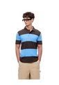 Polo Regular Algodón Rayas Hombre Azul de Gef