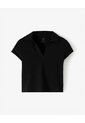 Polo Slim Algodón Negra Mujer Negro de Gef