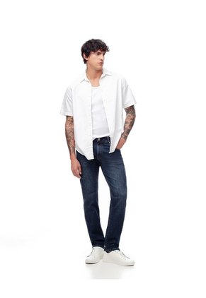 Jean Straight índigo Oscuro Hombre Azul Oscuro