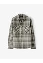 Camisa Manga Larga Regular Algodón Cuadros Hombre Verde de Gef