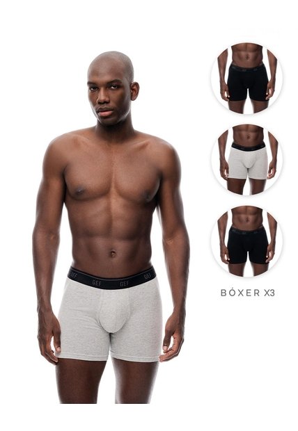 3 Bóxers Medio Surtido Hombre Multicolor