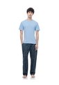Camiseta + Pantalón De Pijama Algodón Azul Hombre Azul de Gef