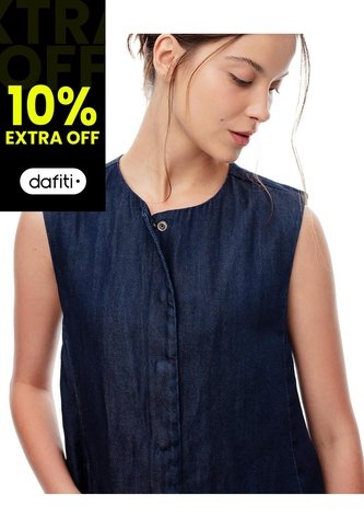 Chaleco Regular índigo Oscuro Mujer Azul Oscuro Gef