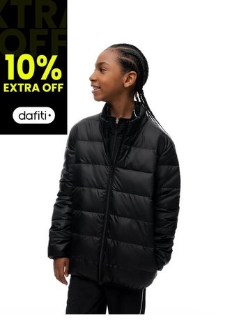 Chaqueta Regular Acolchada Negra Niño Negro Gef