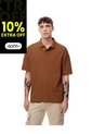 Polo Regular Algodón Caramelo Hombre Marron de Gef