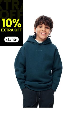 Buzo Tipo Hoddie Verde Niño Verde Gef