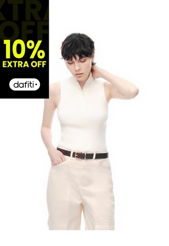 Camiseta Esqueleto Slim Tejido De Punto Blanca Mujer Blanco Gef