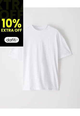 Camiseta Regular Algodón Blanca Hombre Blanco Gef