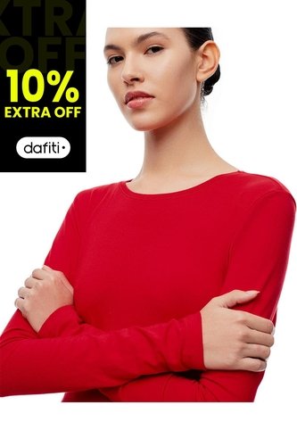 Camibuzo Slim Algodón Roja Mujer Rojo Gef