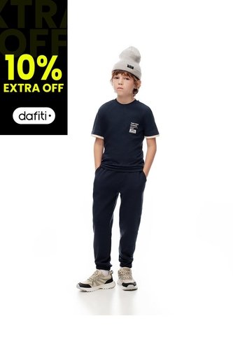 Jogger Regular Azul Niño Azul Gef