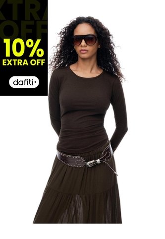 Camibuzo Slim Algodón Chocolate Mujer Chocolate Gef