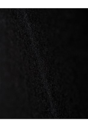Camibuzo Slim Algodón Negra Mujer Negro