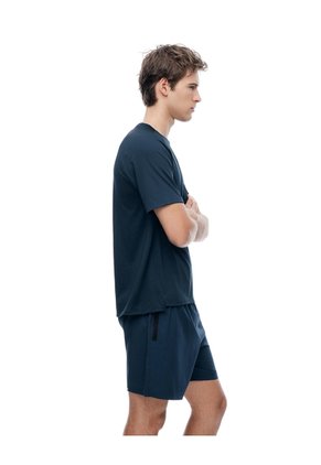 Camiseta Deportiva Control Humedad Azul Hombre Azul
