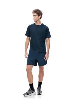 Camiseta Deportiva Control Humedad Azul Hombre Azul