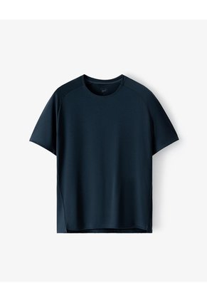 Camiseta Deportiva Control Humedad Azul Hombre Azul