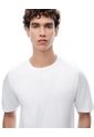 Camiseta Regular Manga Corta Blanca Hombre Blanco de Gef