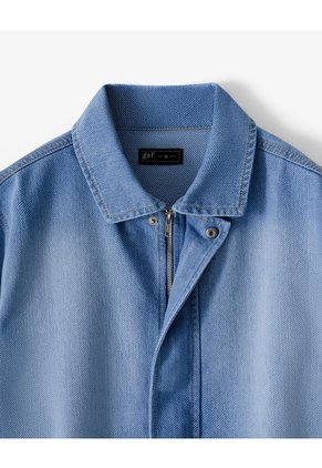 Chaqueta Regular Sin Capucha índigo Medio Hombre Azul