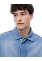 Chaqueta Regular Sin Capucha índigo Medio Hombre Azul de Gef