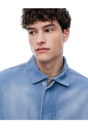 Chaqueta Regular Sin Capucha índigo Medio Hombre Azul