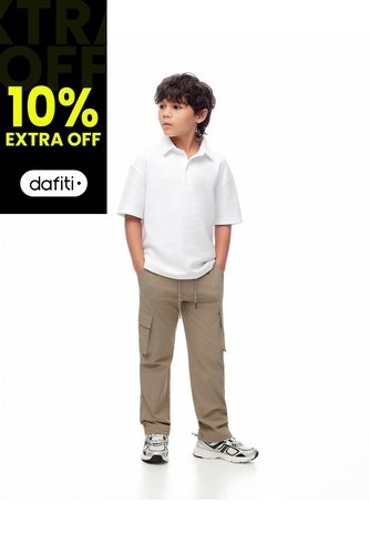 Pantalón Tipo Cargo Habano Niño Marron Gef