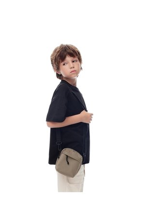 Bolso Tipo Bandolera Taupe Niño