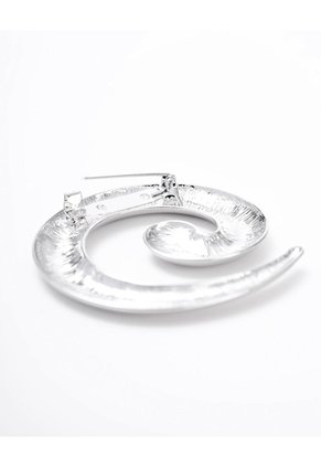 Prendedor Espiral Plateado Mujer